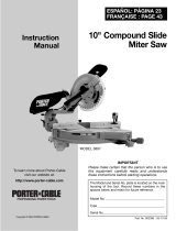 Porter-Cable 3807 User manual