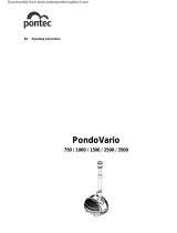 Pontec PondoVario 1000 Operating Instructions Manual