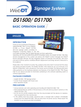 WebDT DS1500 Basic Operation Manual