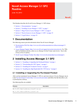 Novell ACCESS MANAGER 3.1 SP2 - README 2010 User manual