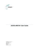 Airspan Networks AU540 eNB B41 User manual