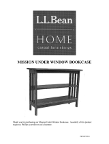 L.L.Bean MISSION UNDER WINDOW BOOKCASE Assembly Instructions