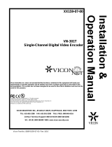 Vicon XX159-00-00 Installation & Operation Manual