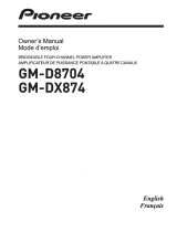 Pioneer GM-D8704 Owner's manual