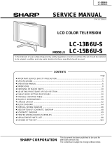 Sharp LC-13B6US User manual