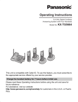 Panasonic KXTG5664 - 5.8G NXPD TOT 4HS Operating Instructions Manual