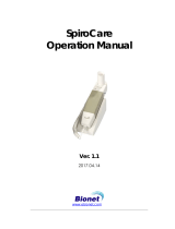 Bionet SpiroCare Operating instructions