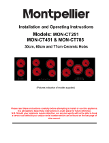 montpellier MON-CT251 Installation And Operating Instructions Manual