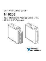 National Instruments NI 9209 Getting Started Manual