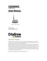 CityGrow CG500SKE User manual