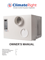 ClimateRight CR-5000-AC Owner's manual