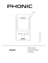 Phonic PAA3 User manual
