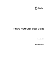 Calix T073G HGU ONT User manual