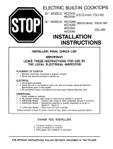 KitchenAid KECS100 Installation Instructions Manual