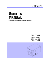 Citizen CLP-7002 User manual