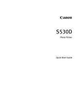 Canon BJC-S530D Quick start guide