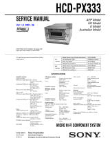 Sony HCD-PX333 User manual