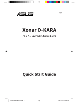 Asus Xonar D-Kara Quick start guide