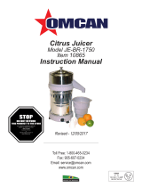 Omcan 10865 User manual