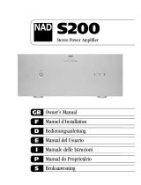 NAD S200 Owner's manual