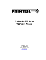 Printek PrintMaster 860 User manual