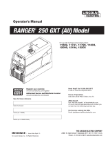 Lincoln Electric RANGER 250 GXT (AU) User manual