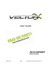 AccuSport VectorX User manual