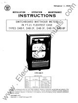 Westinghouse D48-F, D4B-2F, D4B-3F, D4B-7F, D48-SF Instructions Manual
