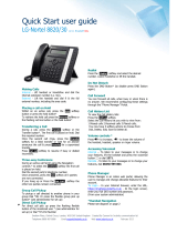 LG-Nortel 8820/30 Quick Start User Manual
