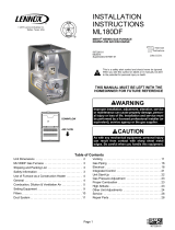 Lennox ML180DF070P36A Installation Instructions Manual