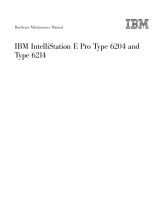 IBM INTELLISTATION E PRO 6214 Hardware Maintenance Manual