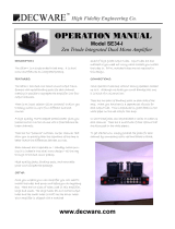 Decware Decware SE34-I Operating instructions