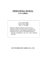 Lee Technology Korea LTK-1300HR User manual
