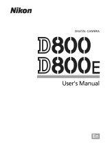 Nikon D800E User manual