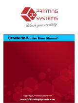 3D Printing Systems Up Mini User manual