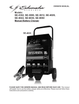 Schumacher Electric SE-4022 SE-6030 Owner's manual