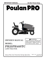 Poulan Pro PR25PH48STC Owner's manual