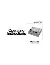 Panasonic AWRP501 - HYBRID CONTROL PANEL Operating Instructions Manual