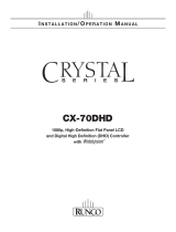 Runco CRYSTAL CX-70DHD User manual