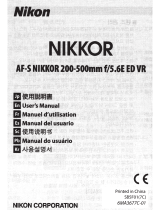 Nikon AF-S Nikkor User manual