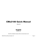 Elvaco CMe2100 Quick Manual