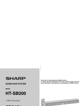 Sharp HTSB200 - Sound Bar Speaker Operating instructions