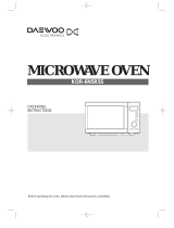 DAEWOO ELECTRONICS KOR-6N5R5S Operating Instructions Manual