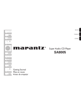 Marantz SA8005 Getting Started Manual
