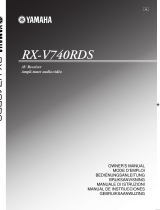 Yamaha RX-V740RDS Owner's manual