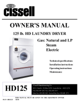 Cissell HD125 Owner's manual
