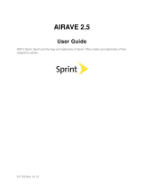 Sprint AIRAVE 2.5+ User manual