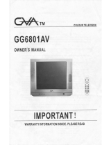 GVA GG6801AV Owner's manual