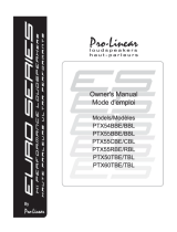 Pro-Linear PTX55CBE/CBL Owner's manual