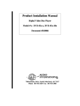 Audio international DVD-01x-40x Product Installation Manual